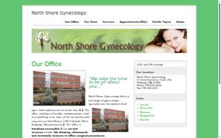 North Shore Gynecology of Saugus website