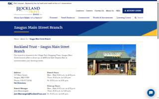 Rockland Trust Bank of Saugus website