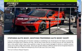 Stephen's Auto Body Inc. website