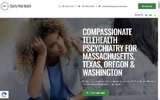 Clarity Peak Health website