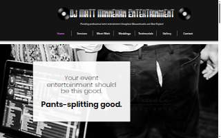 DJ Matt Minnehan Entertainment website