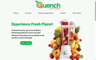 Quench Juicery website