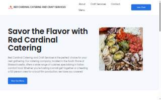 Red Cardinal Catering website