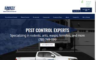 Safety Fumigant Pest Control of Scituate website