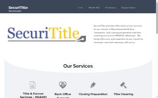 SecuriTitle of Duxbury website