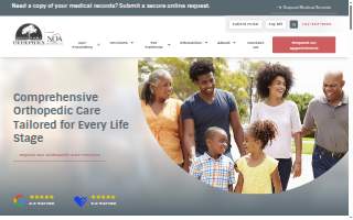 South Shore Orthopedics of Weymouth website