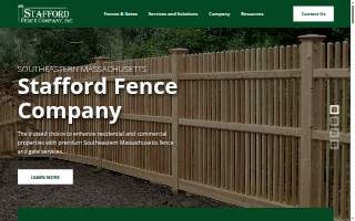 Stafford Fence Company Inc. of Scituate website