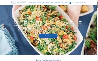 Suddenly Simple Catering website