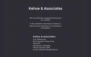 Christopher G. Kehoe, Attorney website