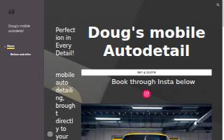 Doug's mobile AutoDetail website