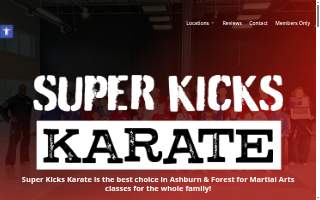 Super Kicks Karate website