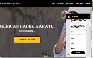 American Cadre Karate of Sharon website