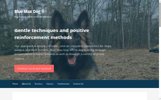 Blue Max Dog website
