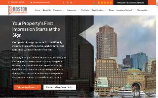 Boston Signs and Graphics website