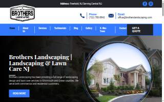Brothers Landscapers & Hardscape Construction website