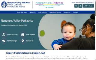 Neponset Valley Pediatrics website