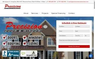 Precision Door and Window website