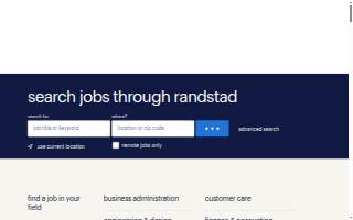 Randstad of Sharon website