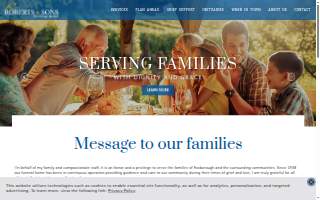 Roberts and Sons Funeral Home of Sharon website