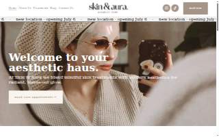 Skin & Aura Medical Aesthetics website