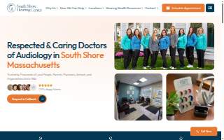 South Shore Hearing Center website