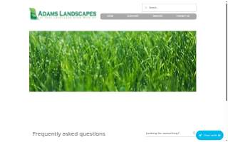 Adams Landscapes, LLC website