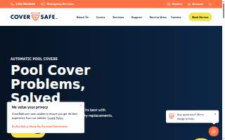 Coversafe - Automatic Pool Cover Installation, Maintenance, and Repair of Shrewsbury website