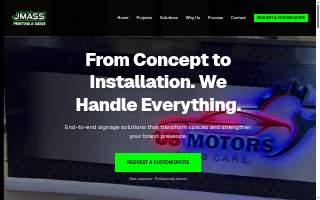 Jmass Printing website