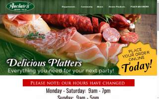 Auclair's Market website