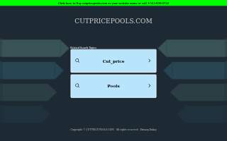 Cut Price Pools & Spas website