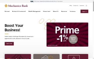Mechanics Cooperative Bank website