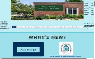 Somerset Public Library website