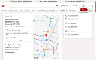 Walgreens of Somerset website