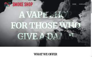 617 Smoke Shop website