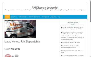 AA1 Discount Locksmith of Somerville website
