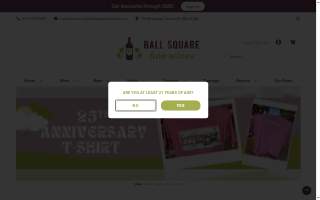 Ball Square Fine Wines website
