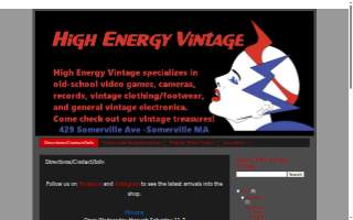 High Energy Vintage website