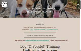 High Fidelity Dogs website