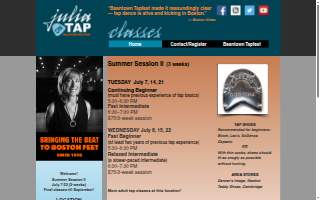 Julia On Tap website