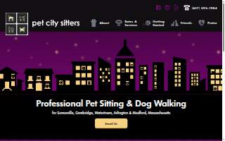 Pet City Sitters website