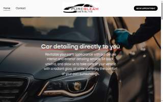 Pure Gleam Detailing website
