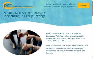 Rise Communication Clinic website