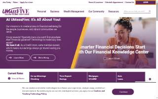 UMassFive College Federal Credit Union of Amherst website