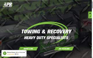 APR Towing & Recovery of Southbridge website