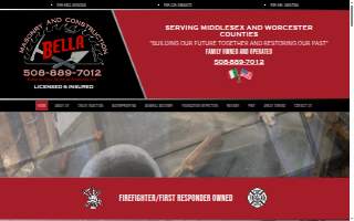 Bella Masonry And Construction website