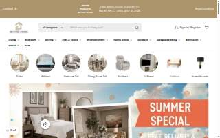 Better Home Furniture & Mattress website