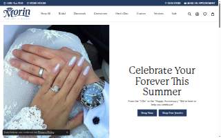 Morin Jewelers website