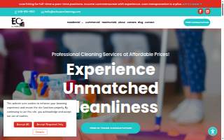 E.C. House Cleaning website