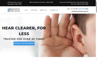 Baystate Hearing Aids website