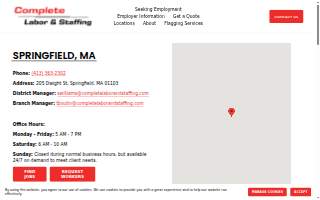 Complete Labor & Staffing of Springfield website